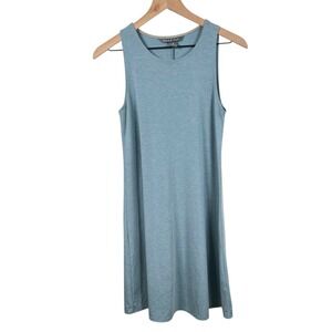 Free Fly Womens Small Gray Blue‎ Sleeveless Knee Length Tank Dress